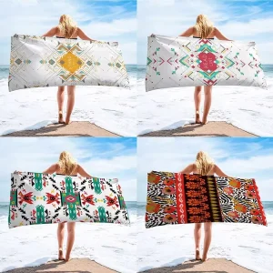 15 Styles Colorful Series Personalized High Quality Beach Towels Shawl Sun Protection Travel Swim Yoga Gym Camping Accessories
