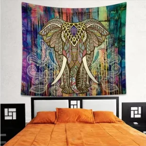 150*130CM Indian Bohemian Mandala Tapestry Wall Hangings Beach Picnic Throw Rug Blanket Wall Hanging Decor