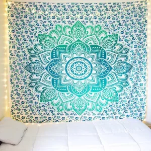 150*130CM Indian Bohemian Mandala Tapestry Wall Hangings Beach Picnic Throw Rug Blanket Wall Hanging Decor
