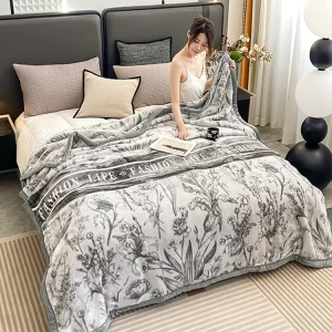 150*200cm 2000g Polyester Flannel Blankets From Foreign Trade Manufacturers