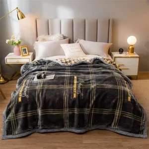 150*200cm High Quality 100% Polyester Woven Anti Pilling Accept Custom Size Weighted Hypoallergenic Autumn Raschel Blanket