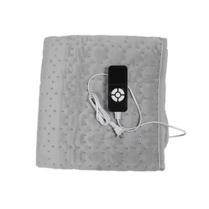 150*80cm Electric Heating Blanket Soft Plush Polyester Washable Adjustable Thermostat PTC Heating Fast Household Use