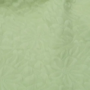 1504 Woven Polyester Double Layer Crepe Jacquard Fabric With 3D Texture Pattern