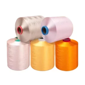150D Polyester Yarn Dyed Fabric Dope Dyed Color 50 Fancy Yarn for Knitting Sewing Embroidery Raw Pattern Woven Shirt