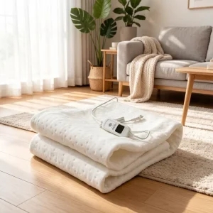 150X80CM Customizable Size Electric Heated Blanket Carbon Fiber Heating 3 6 Heat Settings Wearable Therapy Portable