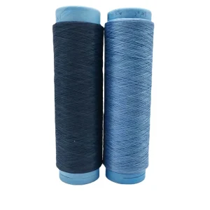 150d/144f High UV Resistance Dope Dyed Blue Polyester Yarn Breathable Fast Color for Outdoor Fabric Home Textiles Accessories