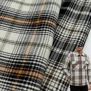 150gsm 100% Cotton Yarn Dyed Fabric with Plaid Check Pattern for Men’s Shirts