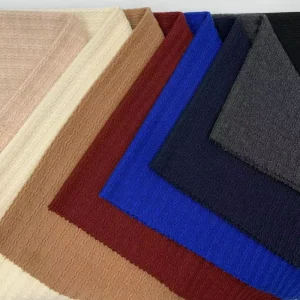 150gsm 28s/2 Knitted Yarn Dyed Rayon Acrylic Spandex Cashmere Fabrics for Dress