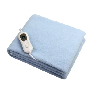 150x80cm Coral Fleece Electric Heated Blanket Heating Wire Timer 3 Heat Levels Overheat Protection Adjustable 60W UK EU Plug