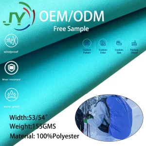 155GSM Cold Resistant Moisture Permeable High Stretch 3 in 1 TPU Coated Fabric for Backpacks Camping Softshell Jacket