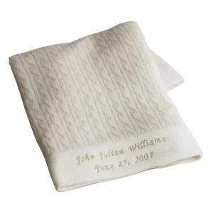 15JWS0720 Soft Knitted Wool Kids Sleeping Throw Factory Custom Pure Cashmere Baby Blanket
