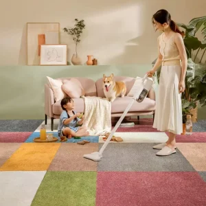 15mm Pet and Kid Friendly DIY Carpet Tiles Bio Based Biodegradable Floor Mats Removable Easy Clean and Replaceable for Home Decor