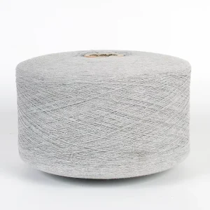16 1 Light Grey Regenerated Cotton Textile Fabric Knitting Yarn Recycled