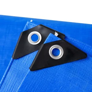 160g Blue HDPE Waterproof Tarpaulin Sheet for Fish Ponds and Diapers Eco Friendly Cover