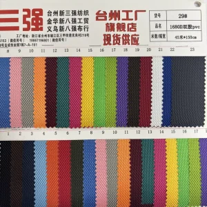 1680 Denier Ballistic Tear-Resistant Lightweight 100% Polyester Eco-Friendly PVC Coated Oxford Fabric for Girls Car Sofa Tent