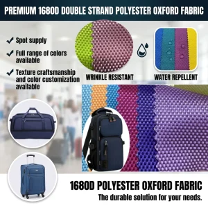 1680D Double Weave Heavy Duty Polyester Oxford Fabric for Handbags Backpacks Luggage Tents Outdoor Supplies