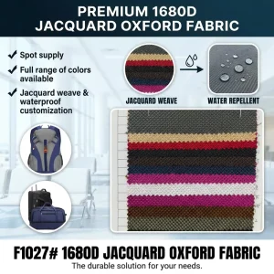 1680D Heavy Duty Abrasion-Resistant 100% Polyester Oxford Fabric for Handbags Luggage Awning Home Textile