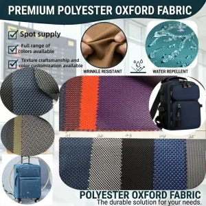 1680D PU Coated Jacquard Heavy Duty Polyester Oxford Fabric for Handbags Backpacks Luggage Tents Outdoor