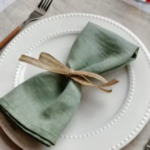 17*17cm Napkins Eco Friendly 100% Linen Napkin Wedding Party Linen Cocktail Napkin Coaster