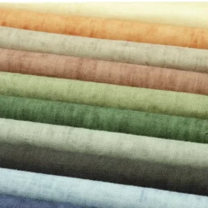 1705French Organic Linen Fabric 100% Pure Flax Shirt Tissus Lin Stone Washed Woven Technics for Clothing & Sofa Use