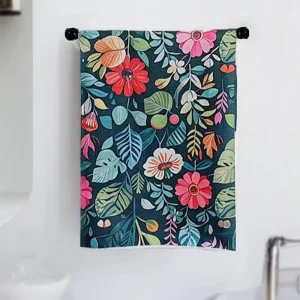 18″x30″ Highly Absorbent Quick Dry Microfiber Kitchen Towels Ultra Soft Premium Machine Washable Solid Pattern Decorative