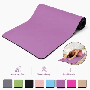 183*68cm Exercise Mat PU Rubber Yoga Mat for Direct Production Studio Pilates Training and Gym Fitness Supply