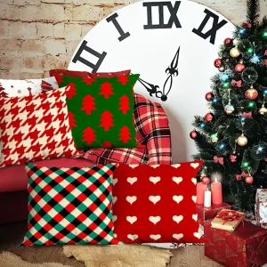 18X18 Inch Throw Pillow Covers Custom Design Digital Printed Cartoon Plant Logo Pillow Case Outdoors Decorative