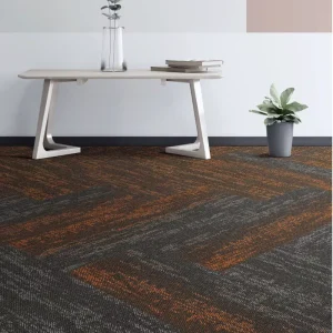 18oz Solution Dyed Carpet Planks Static Controlled Flame Rated for Commercial Buildings