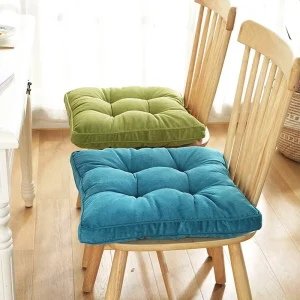 18×18 Inch Indoor Outdoor Kitchen Dining Chairs Cushions Coffee Patio Chair Pads with Ties Lumbar Pillows & Seat Cushions