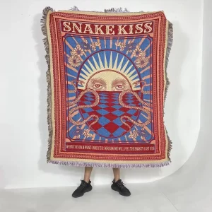 18+years Custom Tapestry Manufacturer Jacquard Woven Tapestry Blanket