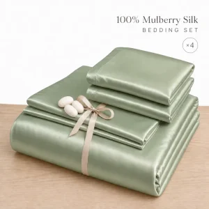 19 22 25mm 100% Mulberry Silk Bed Sheet Set And Duvet Cover Pillow Case Bedding Set
