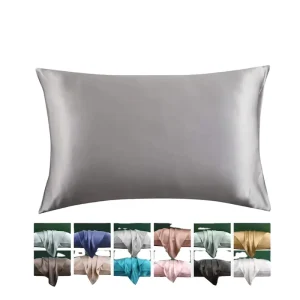 19 Momme 100% Silk Pillow Case Solid Design Hotel Home Hospital Use Queen King Size