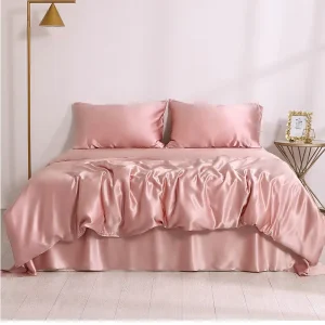 19 Momme Mulberry Silk Satin Duvet Cover 1 Piece Bedding