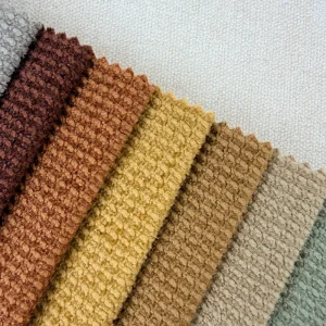 190GSM Premium Velvet Flannel Fabric Couch 100 Polyester Knitted Thick Pile Textile Anti Pilling for Living Room Sofa