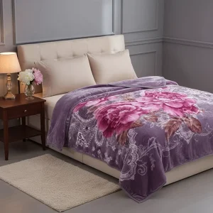 190×230 cm 1ply 7kg 8 kg Heavy Plain Korea Style Pillow Set Raschel Blanket with Pvc bags