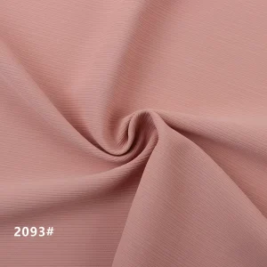 195gsm 100% Polyester Woven Fabric with Striped Texture Breathable Anti static Soft Fashion Set Dress Fabric