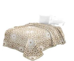 1Ply 220x240CM 100% Polyester Raschel Blanket Four Seasons European American Style Indoor Outdoor Use