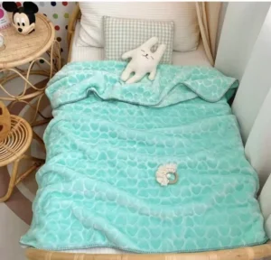 1Ply Embossed Super Soft Hand Feeling Cloudy Blanket Source Factory Unit Price Children Raschel Blanket