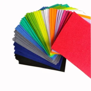 1mm-1.2mm Thick 200g/m2 125gsm Waterproof Fusible Polyester Felt Fabric Colorful A4 Size 29.5*21cm Roll Mattress Upholstery