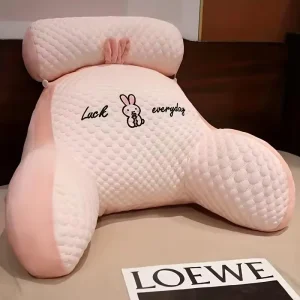 1pc Ergonomic Reading Pillow with Adjustable Back Support Soft Lumbar Support for Bed Sofa Chair Breathable Chair Cushion