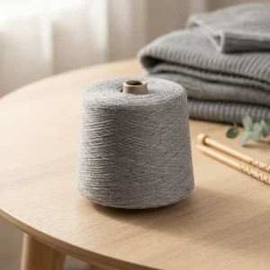 2# Heather Grey 21S 100% Polyester High Tenacity Raw Spun Yarn for Sock Knitting and Sewing