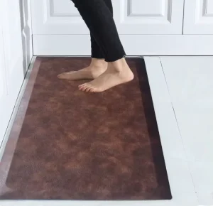 2.1cm Thickness PU Leather Foam Kitchen Runner Rugs Anti Fatigue Mats