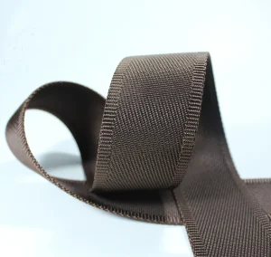 2.5cm Durable Polyester Nylon Twill Woven Webbing Strap with Printed Logo and Solid Color for Backpack Strapping