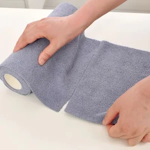20 Sheets/roll Disposable Cleaning Cloths Wipe Household Kitchen Hand Tearing Microfiber Towel Dish Rags Wash Towel Replacement