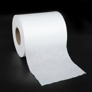 20% Viscose 80% Polyester Embossed 50Gsm Spunlace Nonwoven Fabric Roll Customized Weight Lightweight Wet Wipes Face