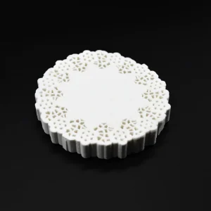 200Pcs White Round Paper Doilies Doily Lace Placemats Oil Absorbing Birthday Party Cake Placemat Table Decoration Mat