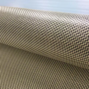200gsm Carbon Aramid Fiber Hybrid Fabric Twill Weave Carbon Kevlar Cloth for Automotive Marine and Sports Equipment
