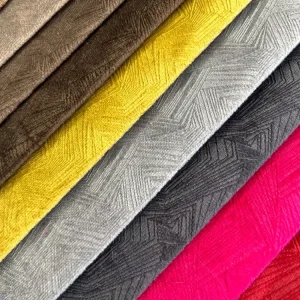 208# Decorative Home Textile 100 Polyester Emboss Velvet Fabric Embossed Curtain Fabric