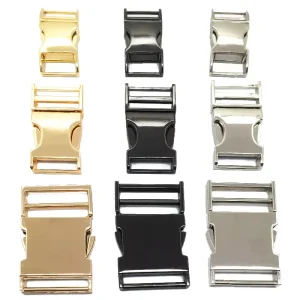 20mm 38mm Adjustable Front Custom Metal Quick Release Buckle Side Webbing 25mm Classic Style Eco Friendly Nickel Free
