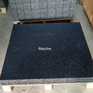 20mm Thick Gym Flooring Customizable Size EPDM and SBR Material Rubber Tile Exercise Mat Waterproof and Anti-slip